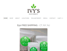 Tablet Screenshot of ivysgourmet.com